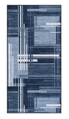 Alba gångmatta 80x200 cm blå