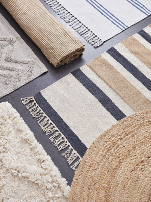 Juty matta Ø180 cm lin#2