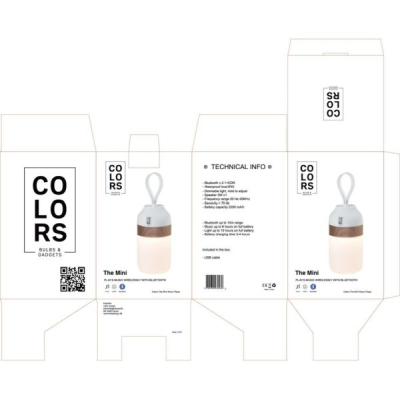 Colors "The mini" högtalare med belysning svart#2