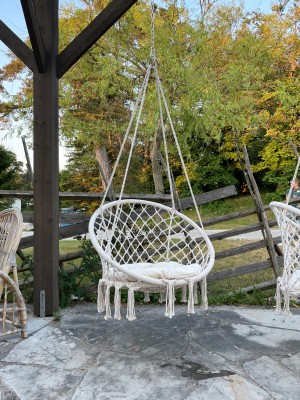 Hängstol natur med dyna