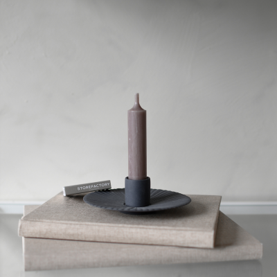 Holmby ljusstake liten mörkgrå