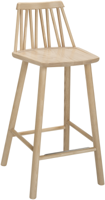 ZigZag barstol 63 cm vitoljad ek