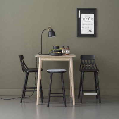 Y5 barstol 63 cm svartbetsad ask#2