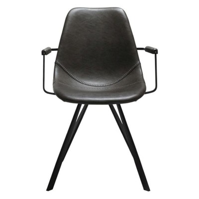 Pitch karmstol vintage grå konstäder/svarta ben#3