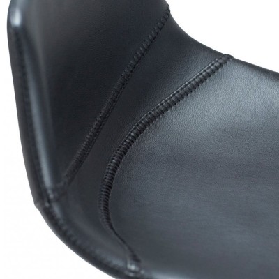 Pitch barstol svart konstläder/svarta ben#2