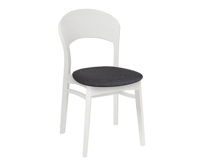 Rainbow stol vit/nature gråmelerad