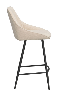 Sierra barstol beige bouclétyg/svarta metallben#8
