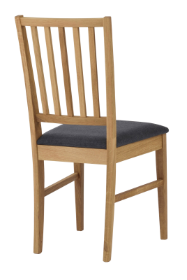 Filippa stol ek/grått tyg#5