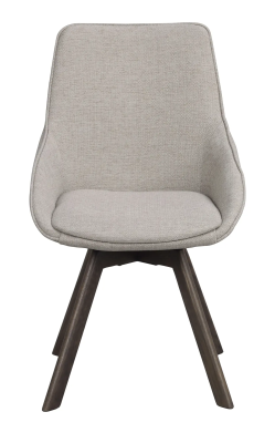 Alison stol beige tyg/bruna ekben snurr