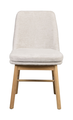 Amesbury stol ljusbeige tyg/ekben