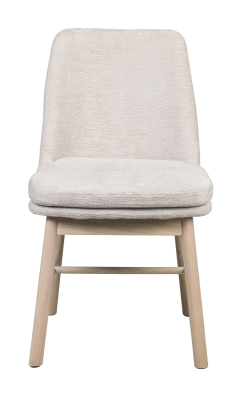 Amesbury stol ljusbeige tyg/vitpigmenterade ekben#1