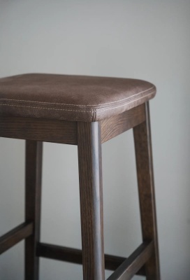 Livermore pall brun ek/mörkbrun läder-textil#3