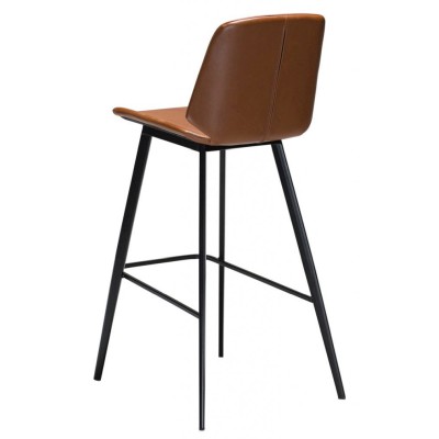 Swing barstol counter vintage ljusbrun konstläder/svart#3