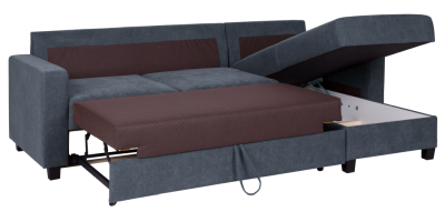 Elle bäddsoffa divan H med förvaring Ranch Desert 375/58 light blue#2