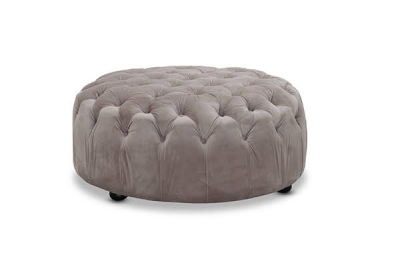 Chester puff sammet ljusgrå