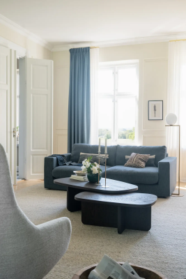 Langdon soffa 3-sits Casual #15 jeansblå#2