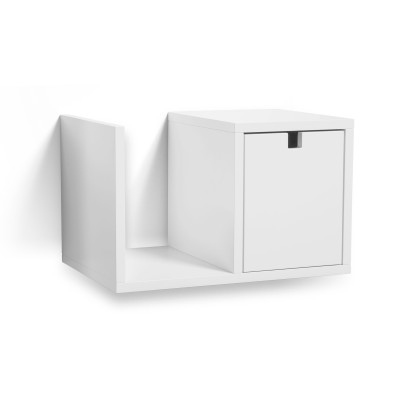 Falsterbo sängbord vägghängt vit