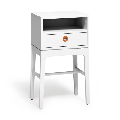 Höllviken sängbord höga ben ljusgrå