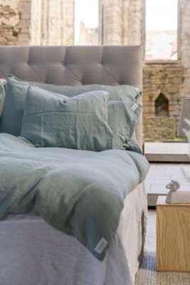 Påslakan linne 150x210 cm Frosty Green - Lin Living#2