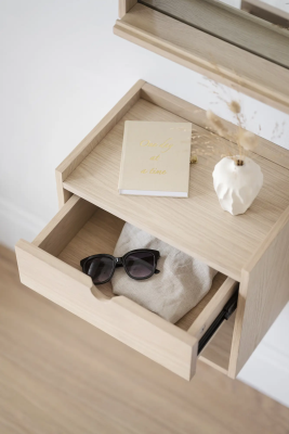 Hillmond sängbord vitpigmenterad ek#4