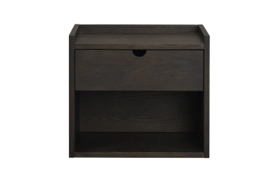 Hillmond sängbord brun ek