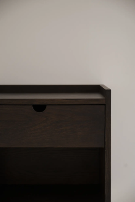 Hillmond sängbord brun ek#3