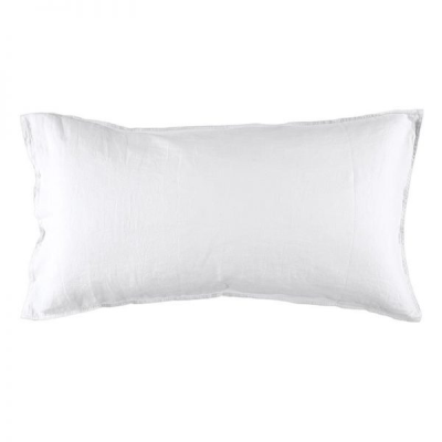 Washed linen örngott 50x90 cm vit