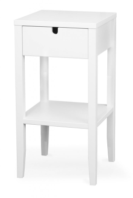 Klinte sängbord vitlack