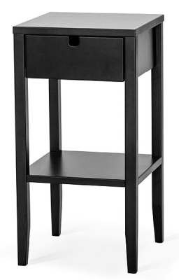 Klinte sängbord svartlack