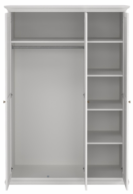 Paris garderob 3 dörrar vit#4