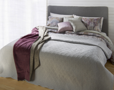 Lovis överkast 270x265 cm grå