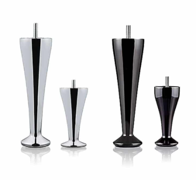 Atlas sängben svart krom 12 cm