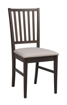 Filippa stol mörkbrun ek/beige tyg#4