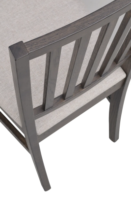 Filippa stol mörkbrun ek/beige tyg#6