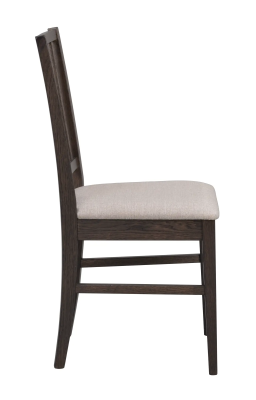 Filippa stol mörkbrun ek/beige tyg#7