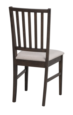 Filippa stol mörkbrun ek/beige tyg#8