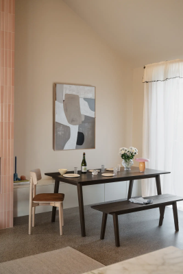 Melfort sittbänk brun ek#2