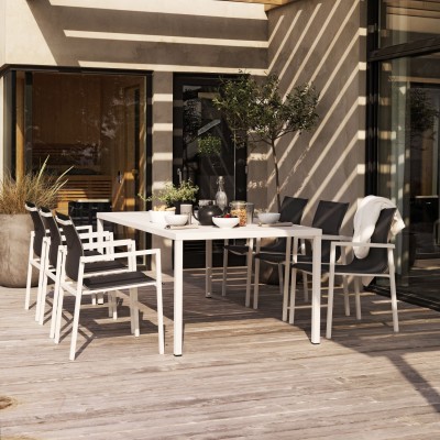 Belfort matbord 200x100 cm vit#3