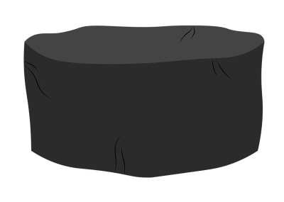 Möbelskydd rund matgrupp D280x100 cm grå