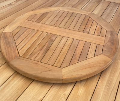 Snurrskiva till bord Lazy Susan rund 60 cm teak