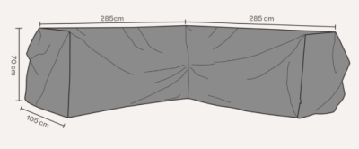 Möbelskydd L 285x285x70x105 andas