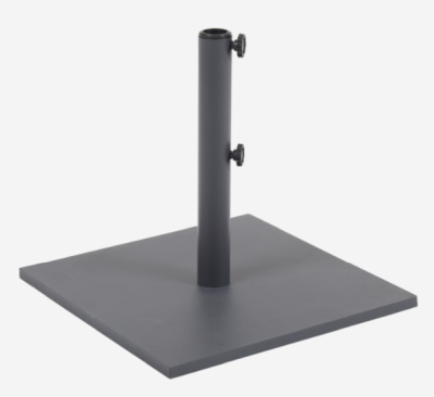Flat parasollfot 50x50 50 kg stål antracit