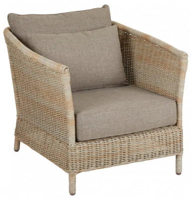 Aster fåtölj beige med dyna