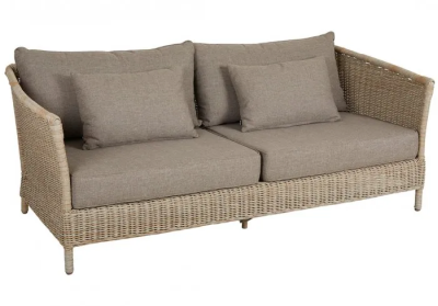 Aster soffa 3-sits beige med dyna