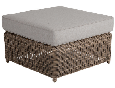 Glendon fotpall rustik med dyna