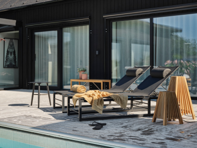 Vannes sidobord D45x50 cm svart#2