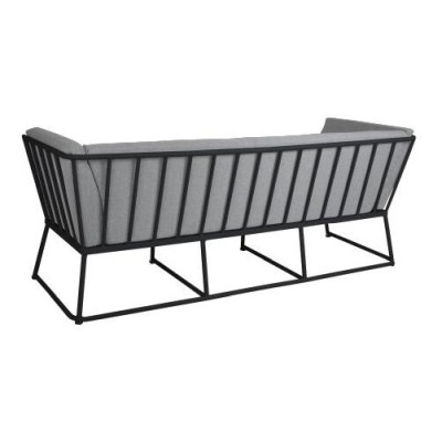 Vence hörnsoffa 3H2 svart alu med dyna#5