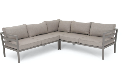 Weldon hörnsoffa 2H2 khaki/beige allvädersdyna#1