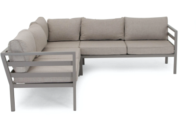 Weldon hörnsoffa 2H2 khaki/beige allvädersdyna#2