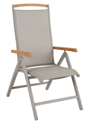 Andy positionsstol khaki/khaki, teak